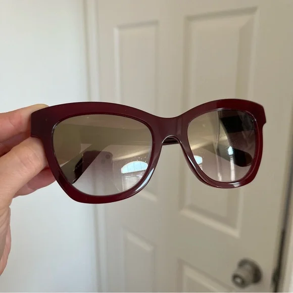 Kate Spade Burgundy Cat Eye Sunglasses - Picture 5 of 8